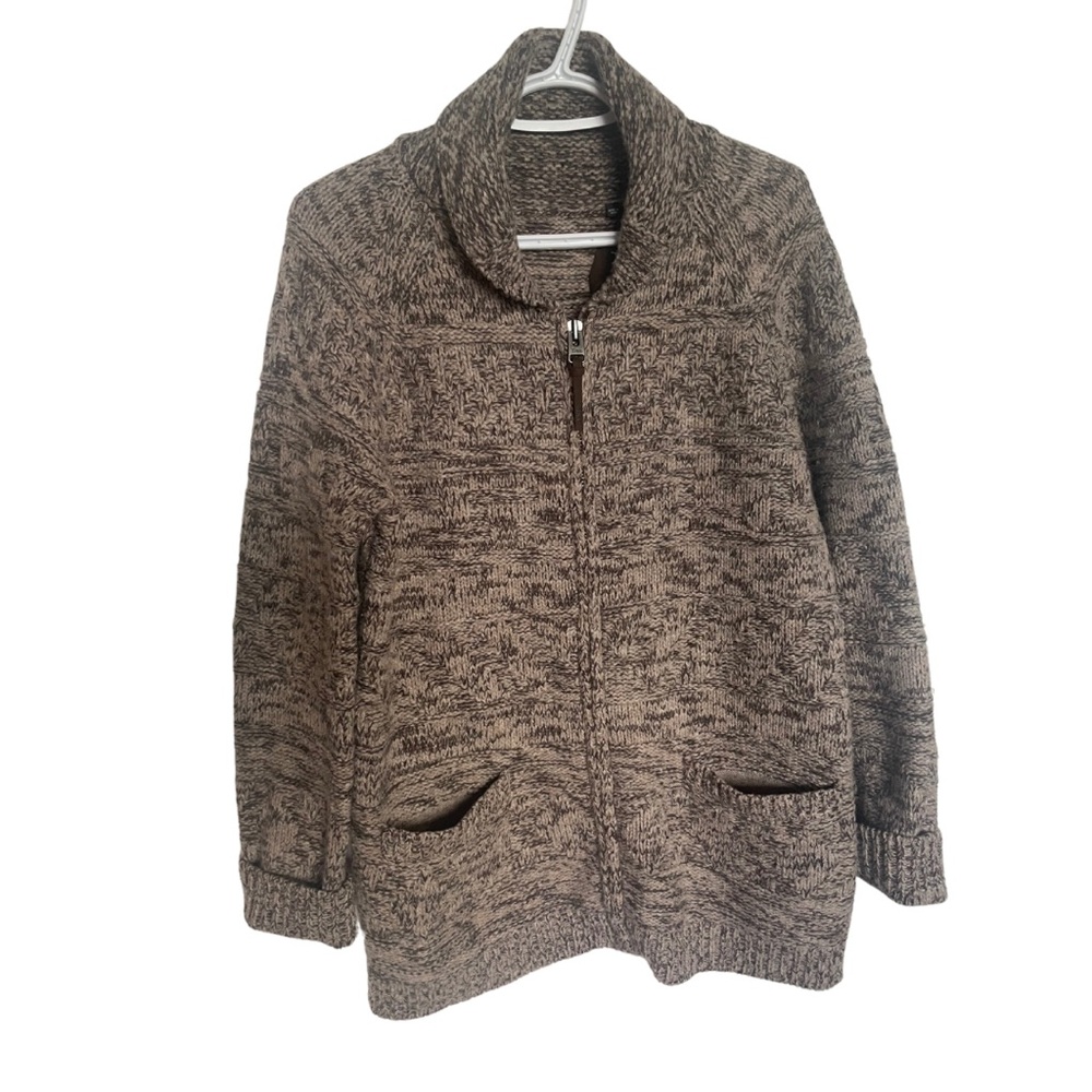 Aritzia TNA 100% Lambs Wool Womens Grannycore Fall Cozy Warm Cardigan Size Small